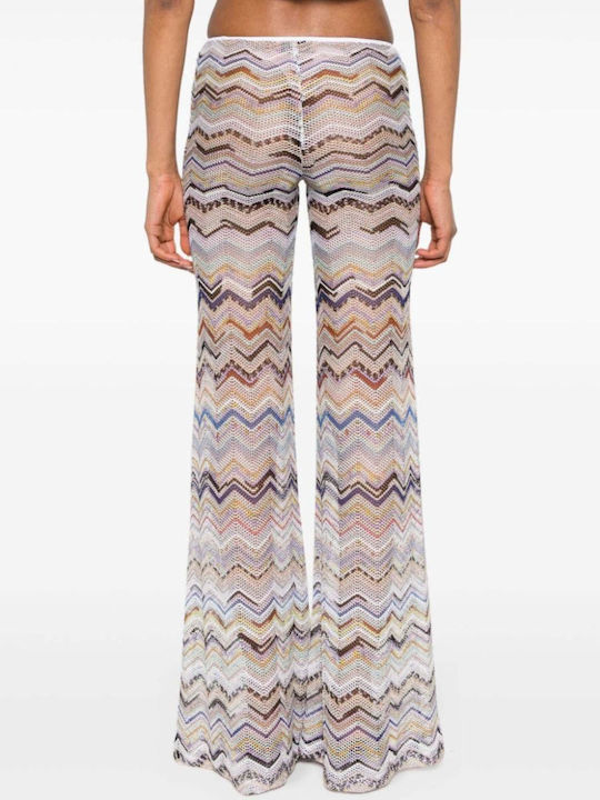 Missoni Femei Tesatura Pantaloni Evazați MULTICOLOR MS24SI00BR00TISM99J