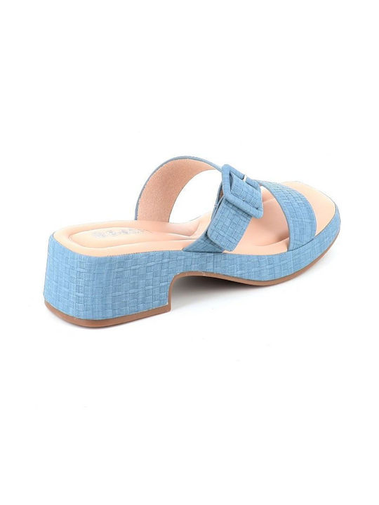 B-Soft Anatomic Synthetic Leather Women's Sandals Light Blue