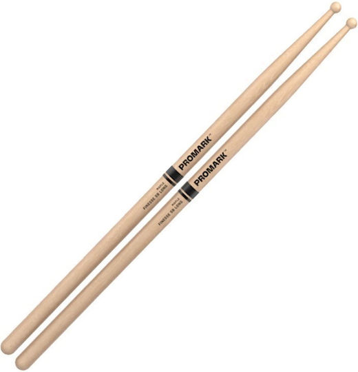 Promark Maple Μπαγκέτες Ντραμς Finesse 5B με Σχήμα Μύτης Ball