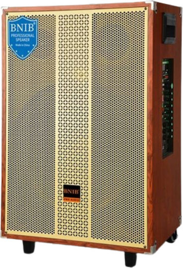 LTC Audio Karaoke-Lautsprecher mit Kabellosen Mikrofonen BT150 BT150 Braun