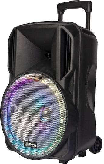 Party Караоке система с Безжичен Микрофон и Светлинни Ефекти 15RGB Черен