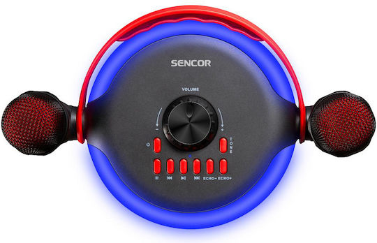 Sencor Karaoke Speaker with Wireless Microphones and Lighting Effects FT0931 Black