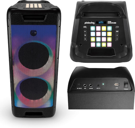 Karaoke Speaker with Wireless Microphone and Lighting Effects PartyDjoon 88 Black