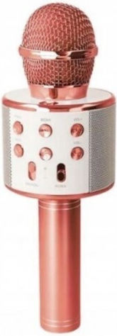 Forever Wireless Karaoke Microphone BMS-300 in Rose Gold Color