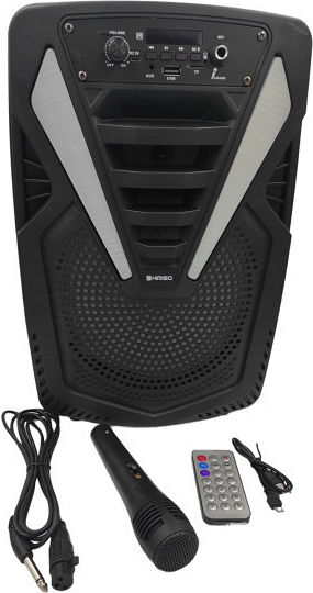 Kimiso Sistem De Karaoke Cu Microfon Cu Fir Și Efecte De Iluminare QS-4816 Negru