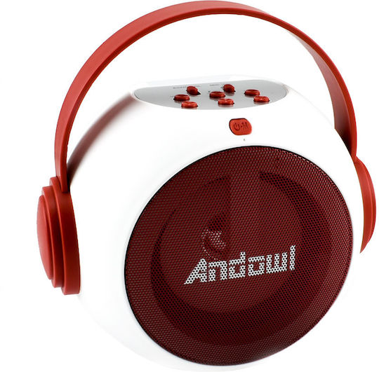 Andowl Ηχείο Karaoke με Ενσύρματo Μικρόφωνο Q-YX500 Q-YX500 Κόκκινο