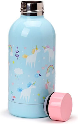 Puckator Kids Water Bottle Thermos Unicorn Stainless Steel 350ml