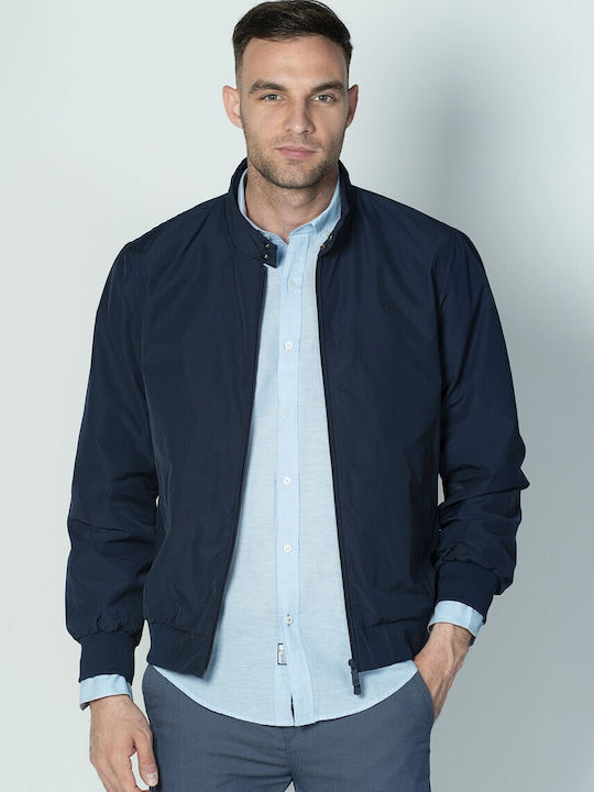 Dors Herren Jacke Bomber Wasserdicht und winddicht Blue