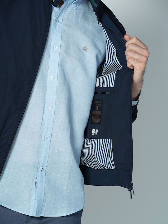 Jacke Bomber Wasserdicht und Winddicht Blue