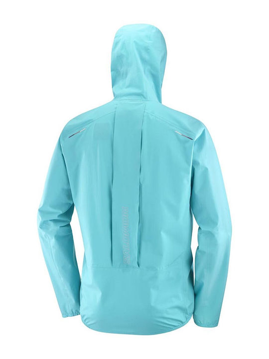 Salomon Bonatti Trail LC2175200 Ανδρικό Μπουφάν για Σκι & Snowboard Τιρκουάζ