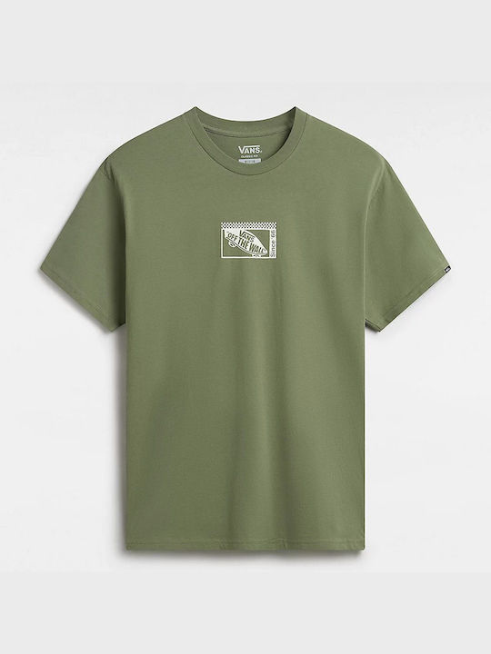 Vans Men's Athletic T-shirt Short Sleeve Green