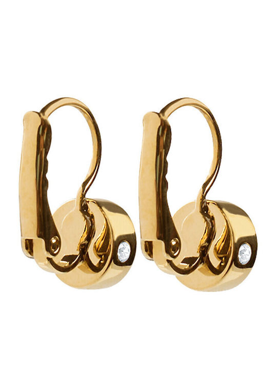 Dyrberg Kern Madu Earpost Sg Golden 420012 Steel