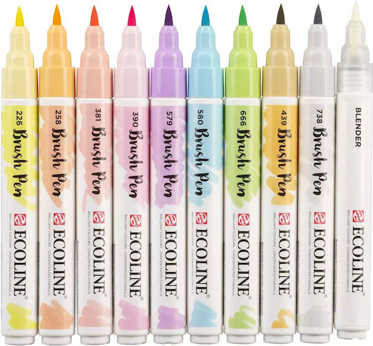 Royal Talens Brushpen Μαρκαδόρος Σχεδίου Παστελ Αποχρώσεις