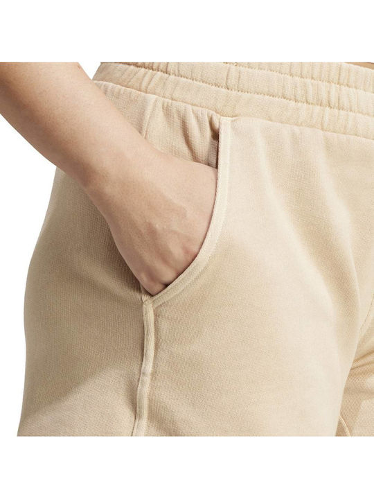 Damen Terry Aktivbekleidung Shorts Beige
