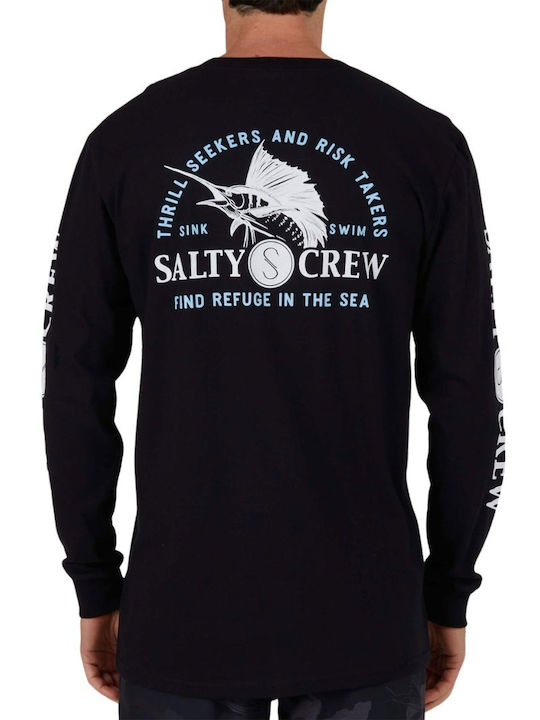 Salty Crew Ανδρικό T-shirt Κοντομάνικο Μαύρο