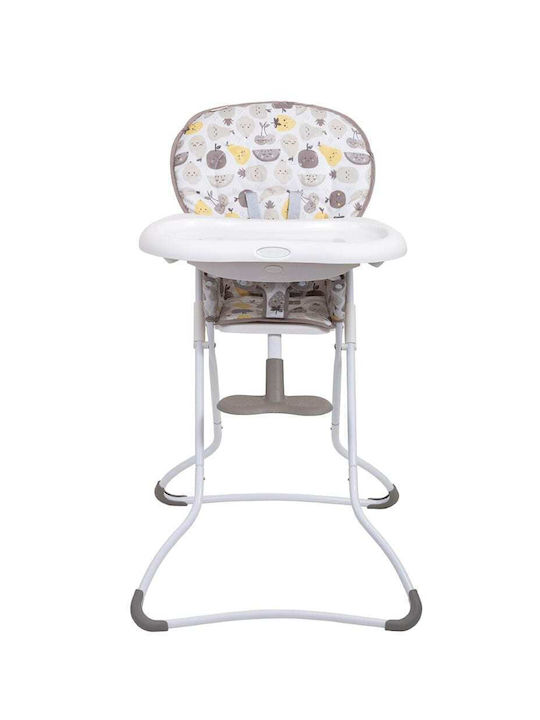 Graco Snack N' Stow Parade Scaun Înalt De Masă Bebe Pliabil Bej