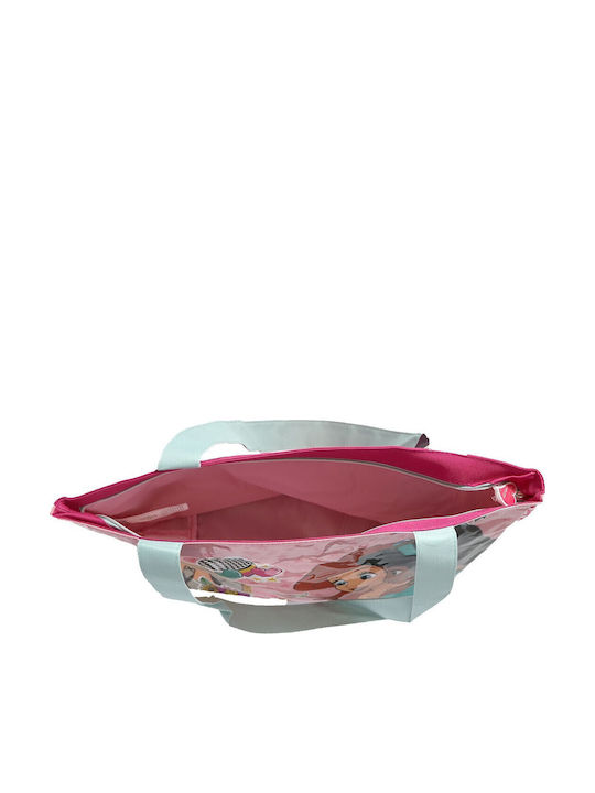 Disney Princess Παιδική Τσάντα Θαλάσσης Φούξια 48x32εκ.