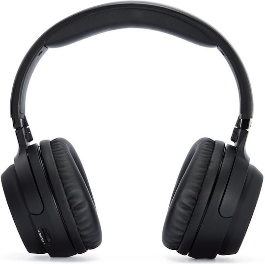 Aiwa WHF-880 Ασύρματα / Ενσύρματα Over Ear Ακουστικά με Ραδιόφωνο με 10 ώρες Λειτουργίας Μαύρα