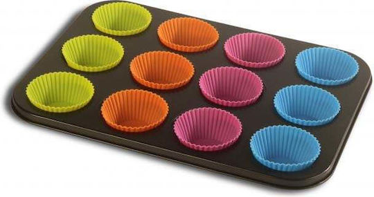 Vanora Vanora Backform Für Cupcakes/Muffins Aus Silikon 12 Steckdosen 35x26,5x3cm