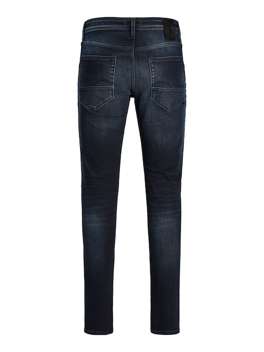 Glenn Men's Jeans Pants Elastic Slim Fit Blue