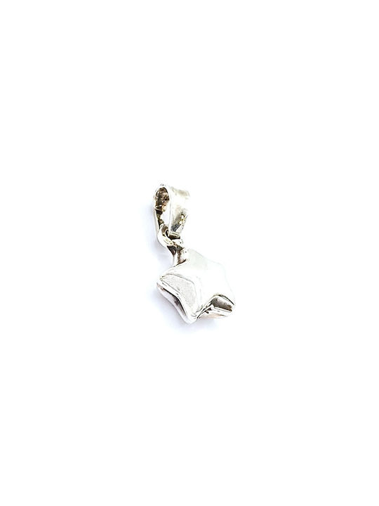 PS Silver Charm mit Design Stern aus Silber