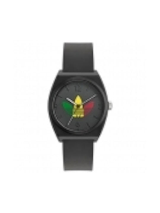 Adidas Project Two Watch with Black Rubber Strap