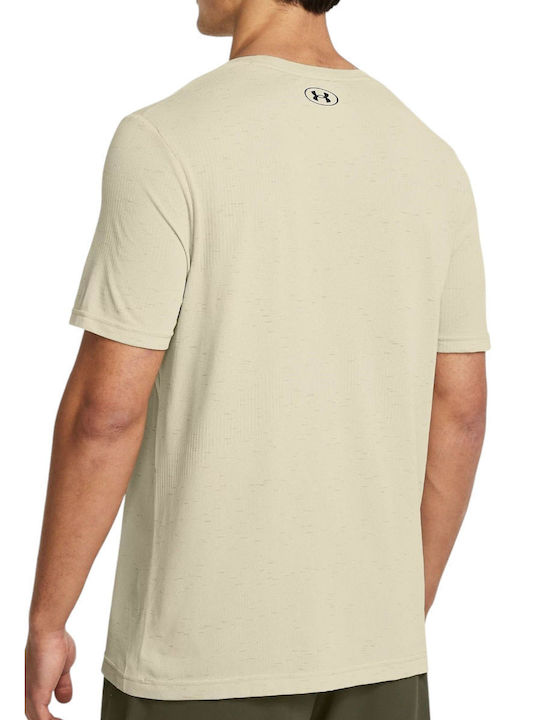 Under Armour Vanish Seamless Men's Short Sleeve Blouse Beige