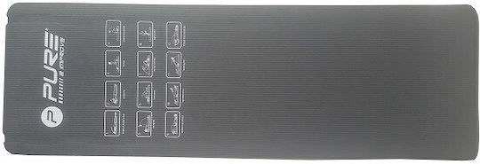Pure2Improve Αναδιπλούμενο Στρώμα Γυμναστικής Μαύρο (183x58x1cm)