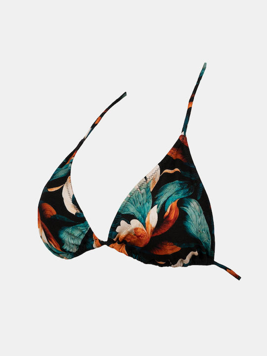 Damen Bademode Triangle Rock Club Art Print Top Bikini Regular Fit Lycra Bademode