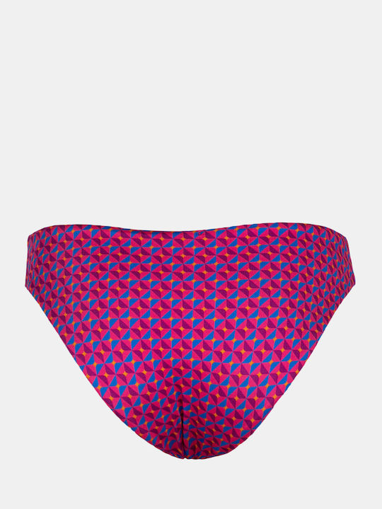 Windy Print Bikini Slip Μωβ
