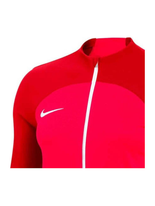 Academy Pro Women's Short Sports Jacket for Spring or Autumn Red