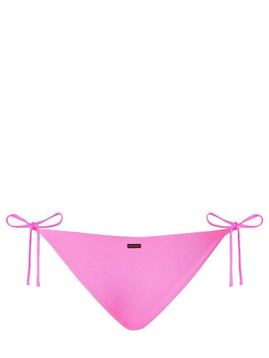 Bikini Slip με Κορδονάκια Fucsia Pink