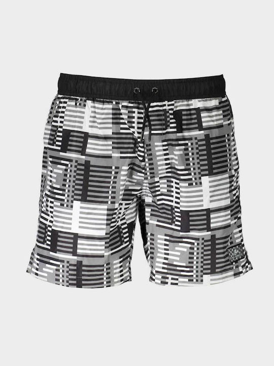 Karl Lagerfeld Kl20mbm11 Men's Swimwear Shorts Black and white Striped