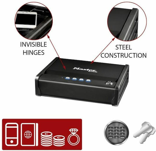 Master Lock Χρηματοκιβώτιο με Κλειδί Μ30.7xΠ25.1xΥ8.1cm Βάρους 30kg