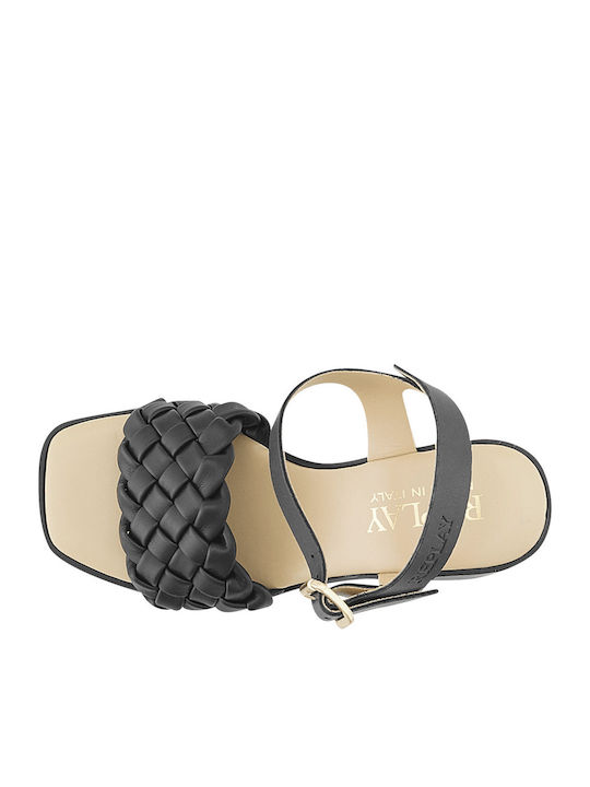 Klaudia Din piele Sandale Negre