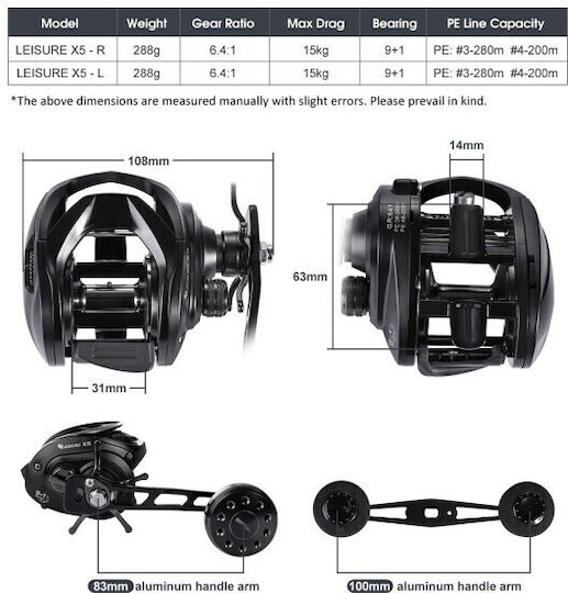 Noeby Leisure Mecanism de pescuit pentru Turnare / Jigging lent / Magazin online