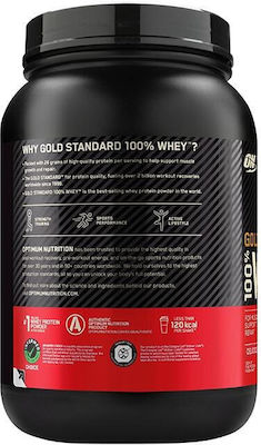 Optimum Nutrition Gold Standard 100% Whey Πρωτεΐνη Ορού Γάλακτος με Γεύση Φράουλα 900gr