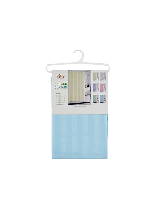 TnS Shower Curtain 180x200cm Light Green (Various Colors)