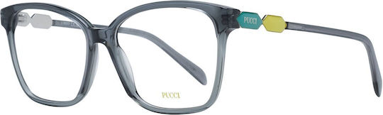 Emilio Pucci Plastic Eyeglass Frame Gray EP5185 020