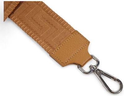 Passaggio Leather Strap for Knitted Bag Tabac Brown