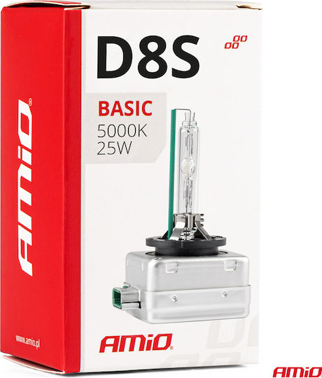 AMiO Λάμπα Αυτοκινήτου D8S / D4S Xenon Φυσικό Λευκό 35W