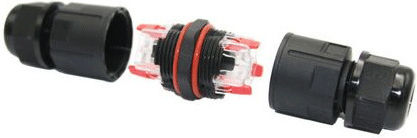Întrerupător Fis Fus Pin fără buton Splitter 5p 5x16amp Diametru cablu 6mm la 11mm Negru Cromat
