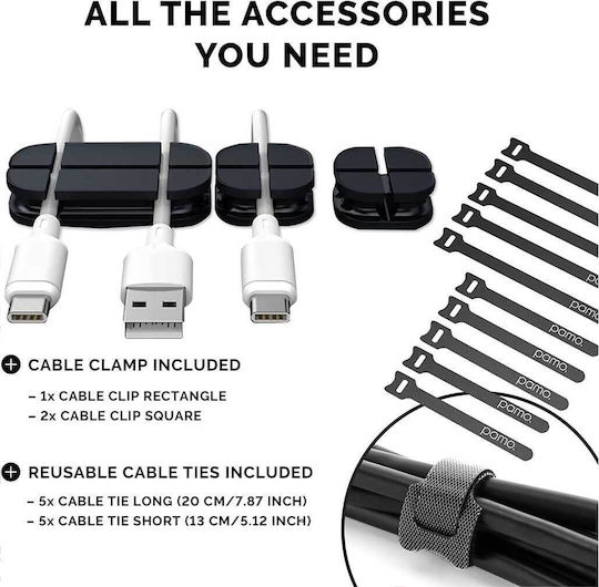 Velcro Velcro Cable Support White