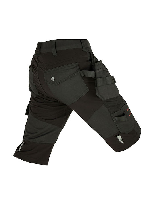 Promacher Erebos Reflective Work Shorts Black