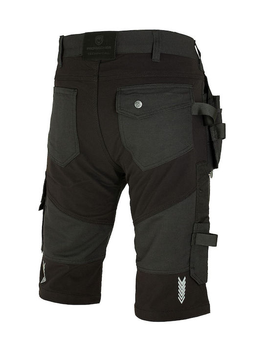 Promacher Erebos Reflective Work Shorts Black