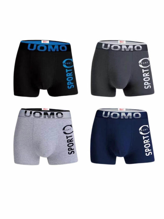 Ανδρικά Μποξεράκια Πολύχρωμο 4Pack