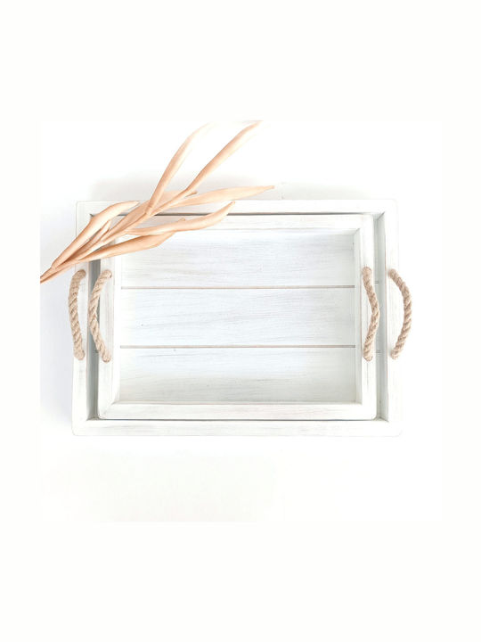Korres Craft Ξύλινος Δίσκος Σερβιρίσματος 37x27cm