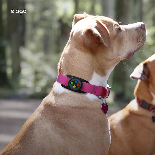 Elago W5 Pet Collar Case Premium Silicone Case for Apple AirTag Pet Collar Black Eat-w5-pet-bk Eat-w5-pet-bk