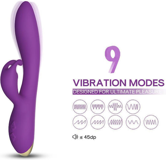 Vibrator Bunny Clitoral Massager 22 Cm 9 Modes