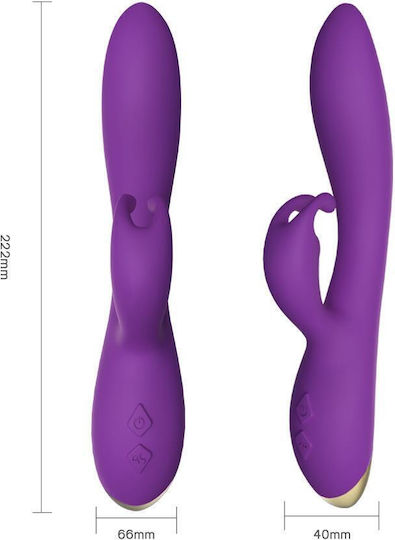 Vibrator Bunny Clitoral Massager 22 Cm 9 Modes